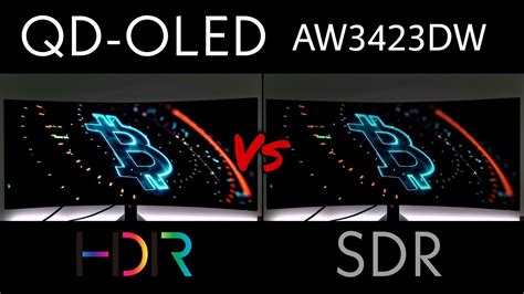 QD-OLED AW3423DW HDR Vs SDR Alienware Ultrawide Monitor - YouTube