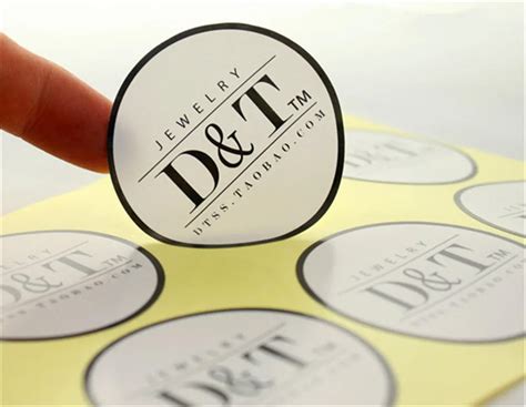 Custom Brand Logo printed Wedding Adhesive Stickers Labels PVC Vinyl ...