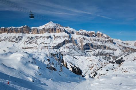 Premium Photo | Ski resort in dolomites italy