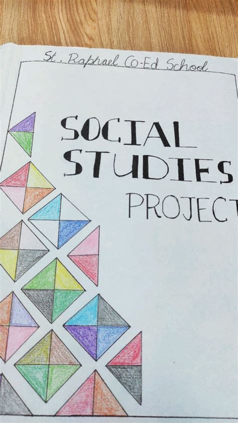 Cover page for projects , social studies cover page | Book art projects, Front page design ...