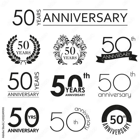 50th Anniversary Logo Vector