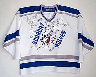 ANSPORTS: 2000-01 Sudbury OHL Wolves Autographed Jersey