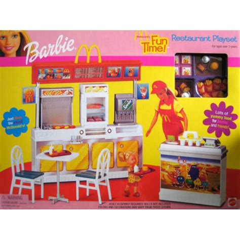 Barbie - McDonald's Fun Time! Restaurant Playset - 2001 Mattel ...