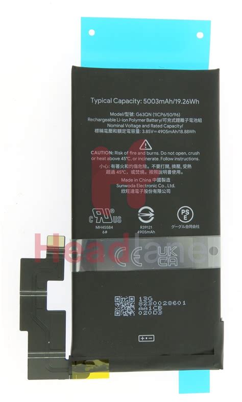 Google Pixel 6 Pro G63QN 5003mAh Internal Battery - G730-06300-01