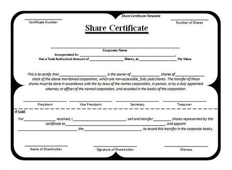 24+ Share Stock Certificate Templates - PSD, Vector EPS