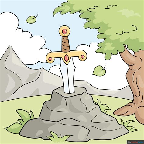 Sword In The Stone Drawing