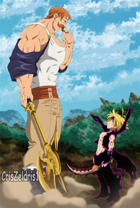 Meliodas vs Escanor - Estilo Anime by CrisZeldris1 on DeviantArt