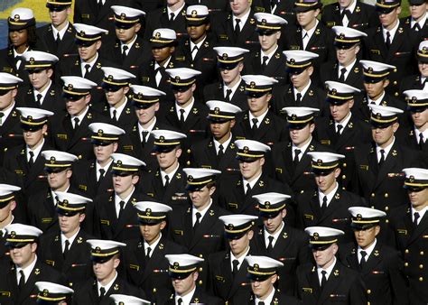 File:US Navy 031101-N-0399H-006 The U.S. Naval Academy Brigade of Midshipmen stands in formation ...