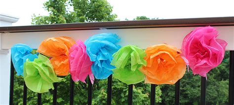 Easy Tissue Paper Flower Garland Kids Can Make | Sunny Day Family