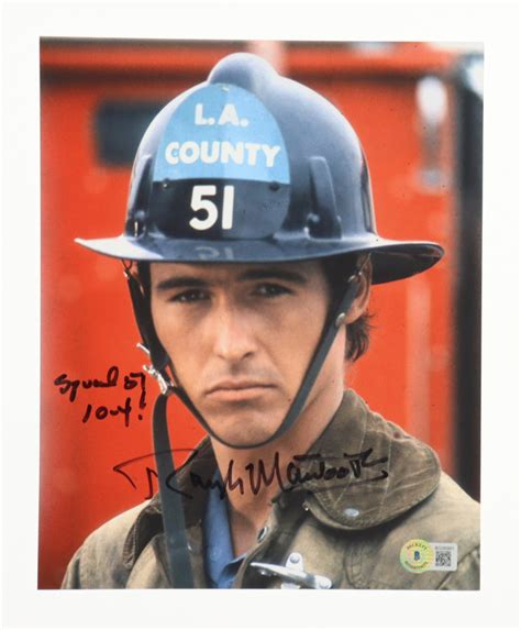 Randolph Mantooth Signed 8x10 Photo Inscribed "Squad 51... 10-4 ...