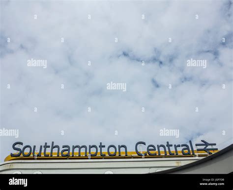 Southampton Central Station with room for copy Stock Photo - Alamy