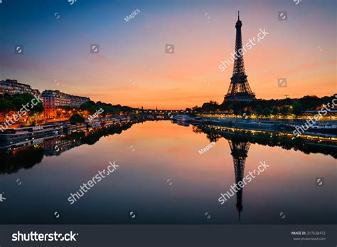 Sunrise At The Eiffel Tower, Paris Stock Photo 317638472 : Shutterstock