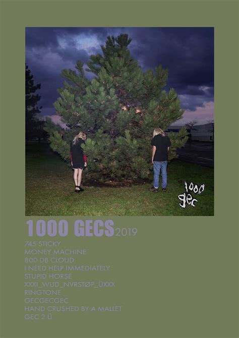 1000 GECS-100 GECS ALBUM POSTER | Money machine, Poster, Album