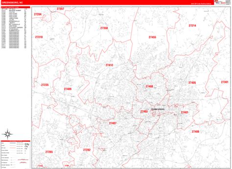 Maps of Greensboro North Carolina - marketmaps.com