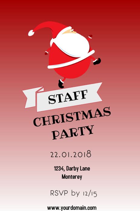 Staff Party Invitation