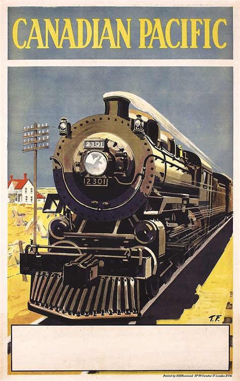 Sold Price: RARE ORIGINAL 1920s/30s CANADIAN PACIFIC Rail Travel Poster - April 6, 0115 1:00 PM ...