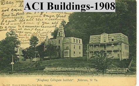 Alderson College - 1908 Postcard in West Virginia