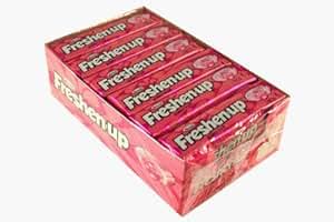 Amazon.com : Freshen Up Bubble Gum 12 - 7 Piece Packs : Chewing Gum ...