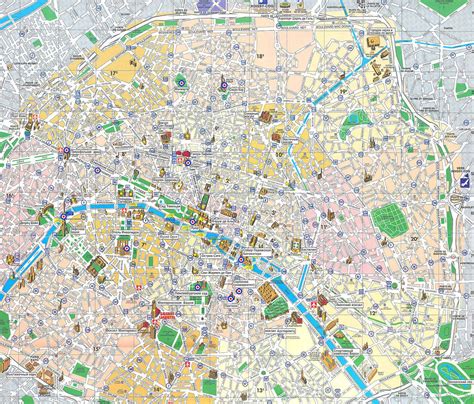 Paris Map - Detailed City and Metro Maps of Paris for Download ...