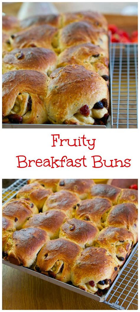 Fruity Breakfast Buns - Every Nook & Cranny | Recipe | Fruity, Breakfast, Bun