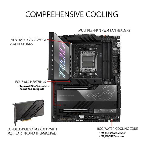 ASUS ROG Crosshair X670E Hero AMD X670 (Ryzen AM5) ATX motherboard ...