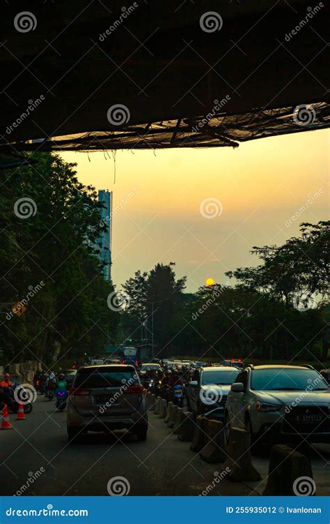 Jakarta Traffic Situation in the Afternoon Editorial Photography ...