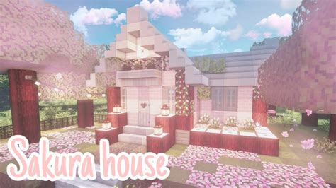 Aesthetic House of Sakura | Aesthetic build in Minecraft - YouTube