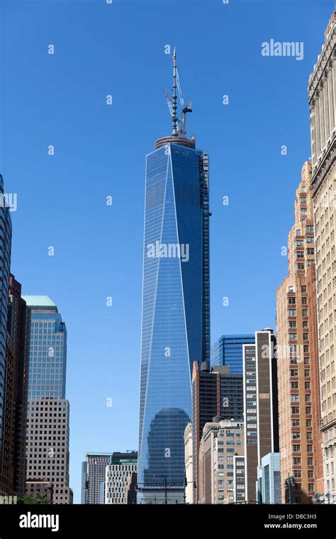 World Trade center under construction, New York City Stock Photo - Alamy