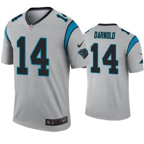 Panthers Sam Darnold Inverted Silver Jersey – US Sports Nation