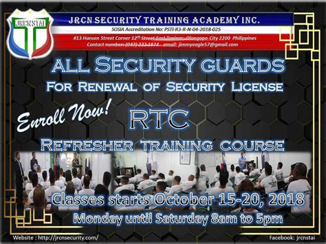 RTC - REFRESHER TRAINING COURSE - jrcnsecurity