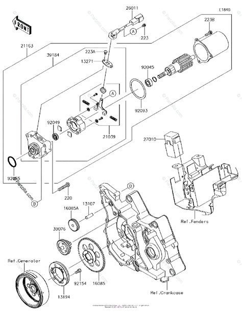 Kawasaki Motorcycle 2017 OEM Parts Diagram for Starter Motor ...