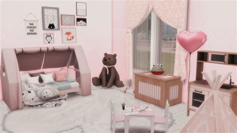 TODDLER BEDROOM + PLAY ROOM | CC Folder |The Sims 4 | Speed Build - YouTube