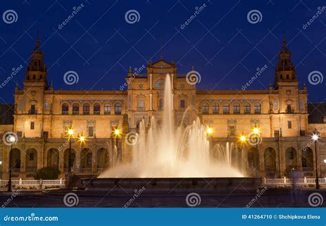 Plaza de Espana in Seville stock photo. Image of seville - 41264710