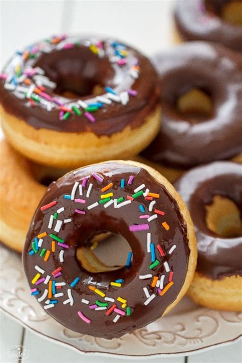 Chocolate Frosted Donuts with Sprinkles - Life Made Sweeter