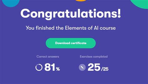 Graduation Ceremony for Elements of AI Course - Online Learning Success