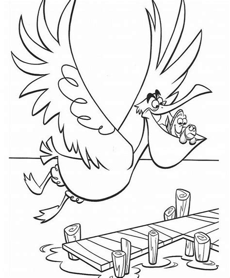 Coloring Page Baby Pelican Color By Numbers Free Coloring Pages | The ...