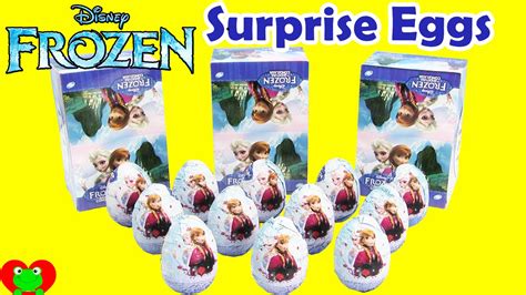 Disney Frozen Chocolate Surprise Eggs - YouTube