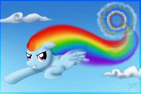 rainbow dash sonic rainboom by SadowWolfKACT on DeviantArt