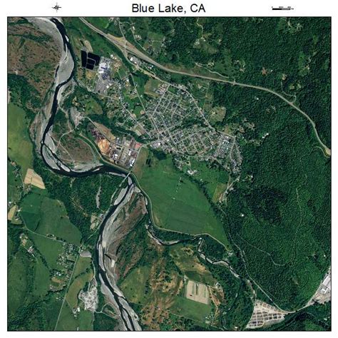 Aerial Photography Map of Blue Lake, CA California