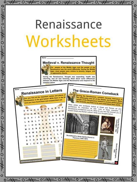 Renaissance Period Facts, Worksheets, Culture & Arts | KidsKonnect