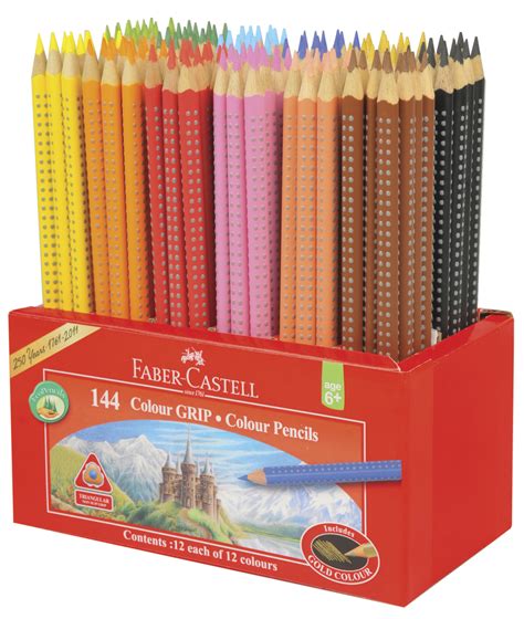 Buy Faber-Castell: Grip Colour Pencils (Caddie of 144) at Mighty Ape NZ