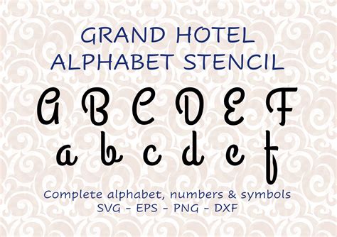 Alphabet Letter Stencil Vector Image SVG Files for Cutting - Etsy