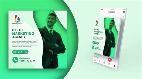 Digital Marketing Banner – Free PSD Template – GraphicsFamily