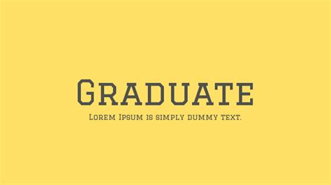 Graduate Font : Download Free for Desktop & Webfont