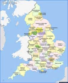 England Country Map - ToursMaps.com