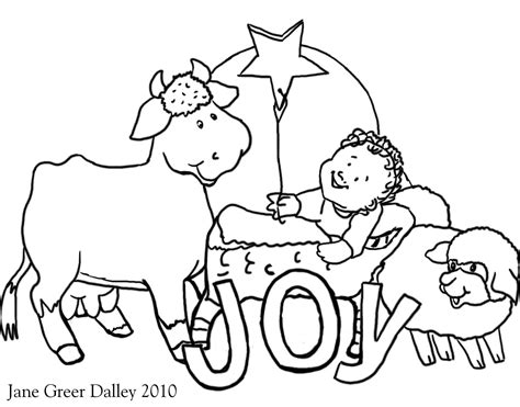 Nativity Animals Coloring Pages at GetColorings.com | Free printable ...