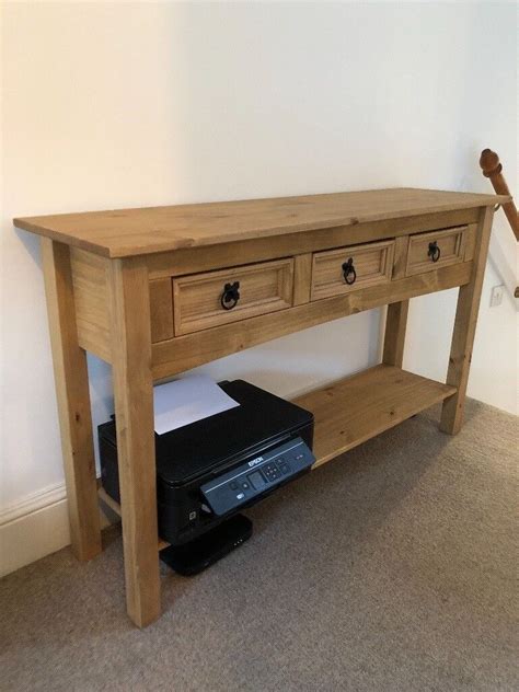 Solid Pine 3 Drawer Console Table | in Putney, London | Gumtree
