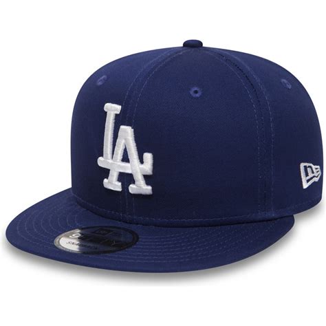 Casquette plate bleue snapback 9FIFTY Essential Los Angeles Dodgers MLB New Era: Caphunters.be