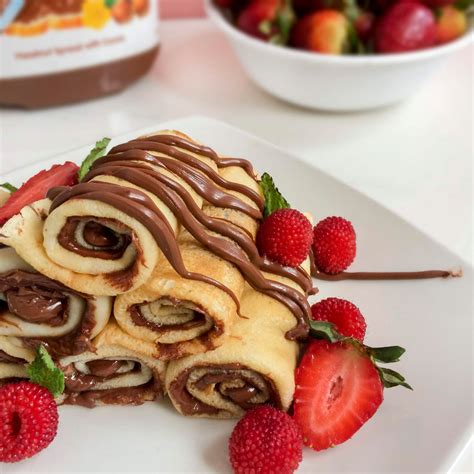 Las mejores crepes con Nutella y fresas