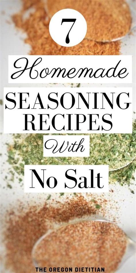 7 Homemade Salt-Free Seasonings | Recipe | Heart healthy recipes low sodium, Salt free seasoning ...